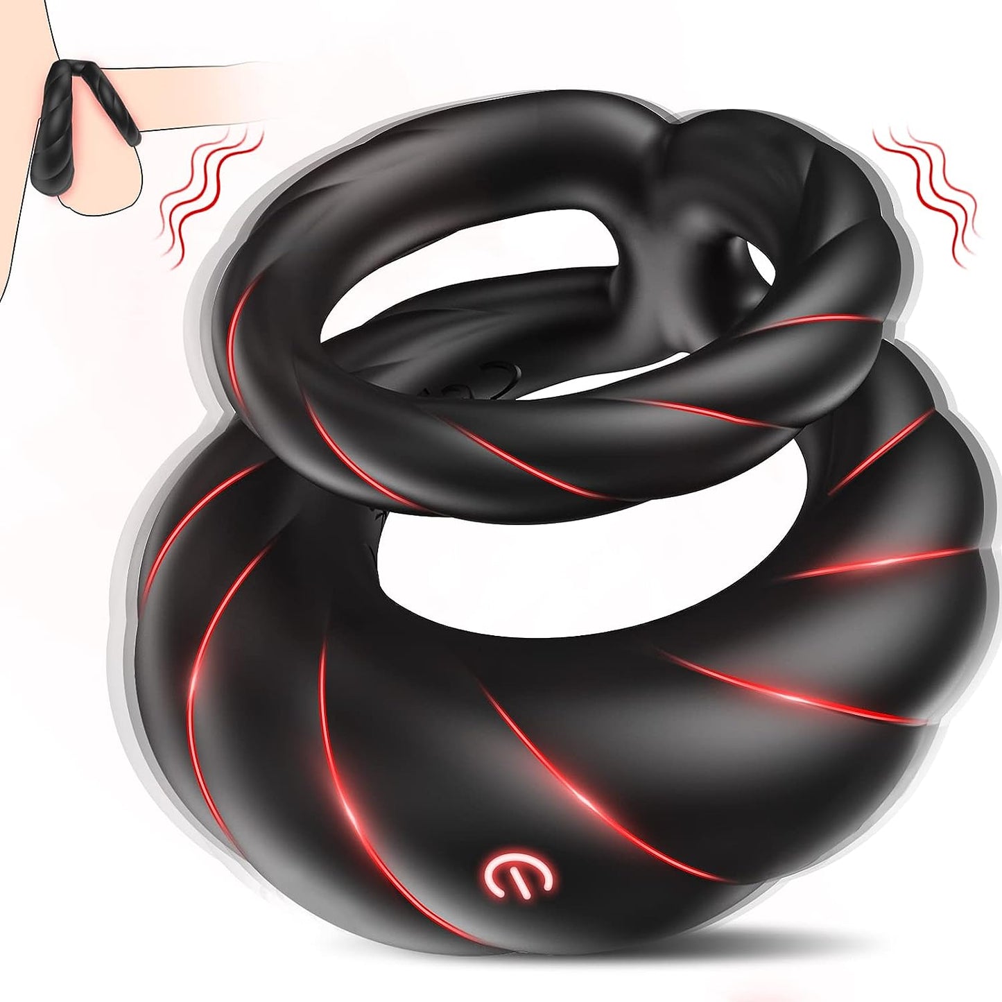 š„2025 New Wishful Ring Cock Ring-5 in 1 Couple Toy Penis Ring Nighty