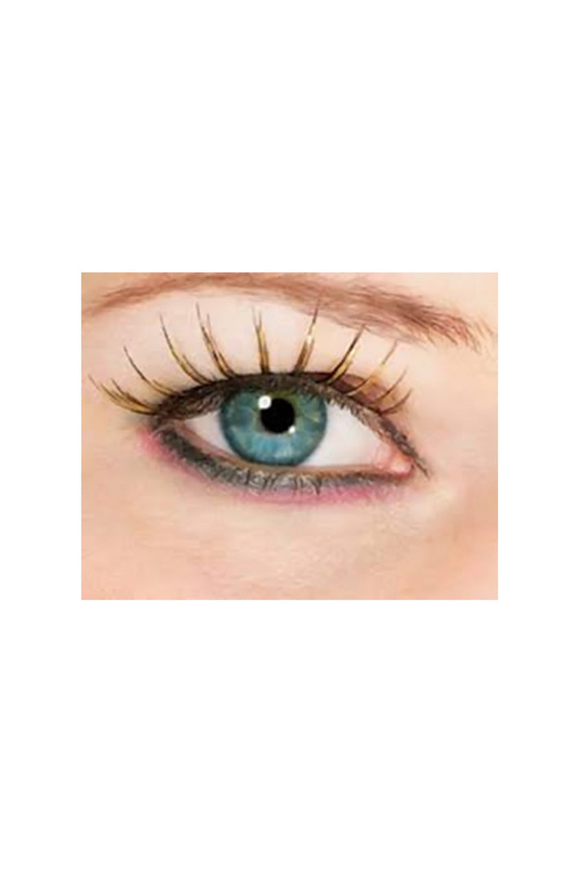 Gold & Black Fake Eyelashes Rubie's