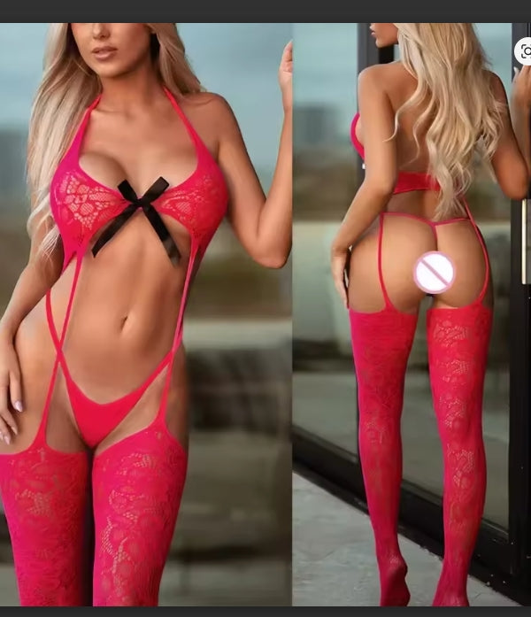 LacyNighty™ Violet Vixen w/Thong Lacy Nighty