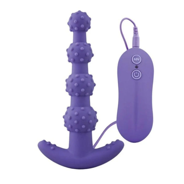 LacyMate™ Beaded and Dotted Silicone Anal Toy 5.71" Long Lavah Pleasure