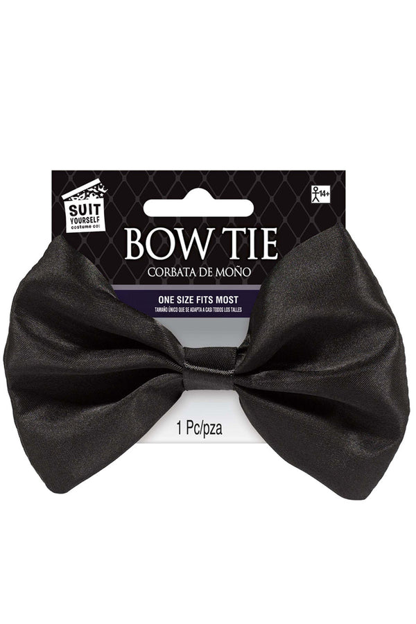Black Satin Bow Tie AMSCAN