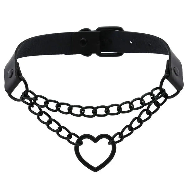 LacyMate™ Black Heart Collar Lavah Intimates