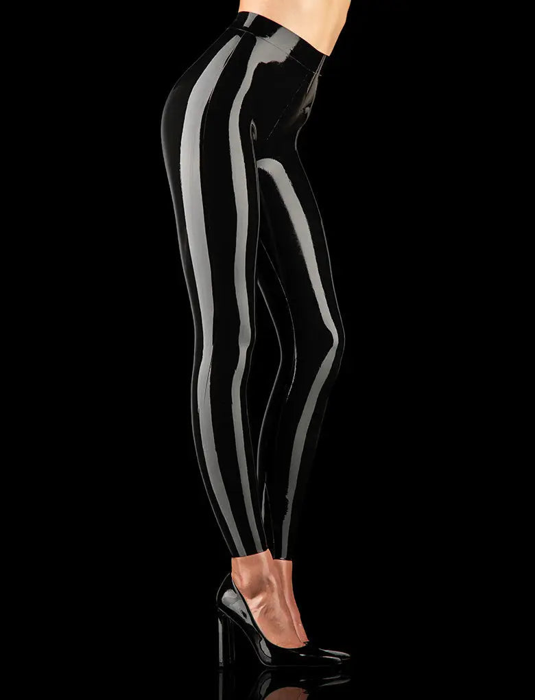 Latex Black Leggings Honey Birdette