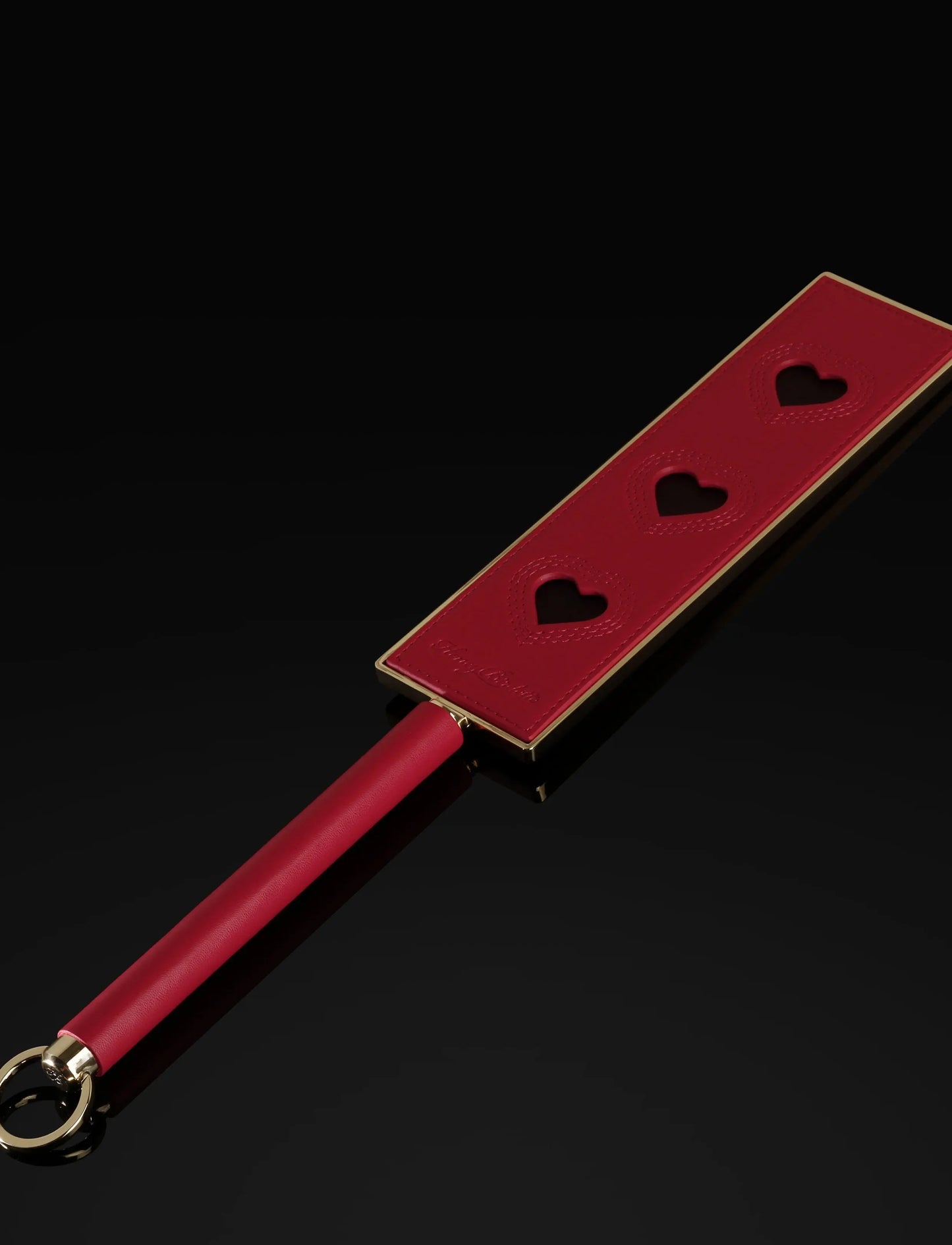 LacyMate™ Red Heart Leather Paddle Honey Birdette