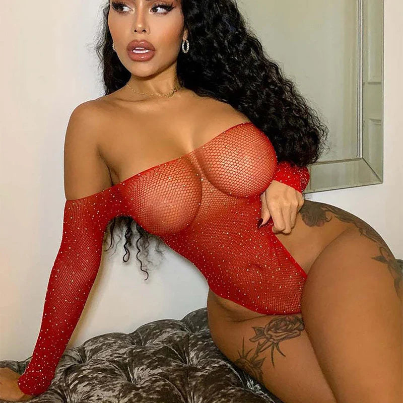 LacyNighty™ Camila Bodystocking Lacy Nighty
