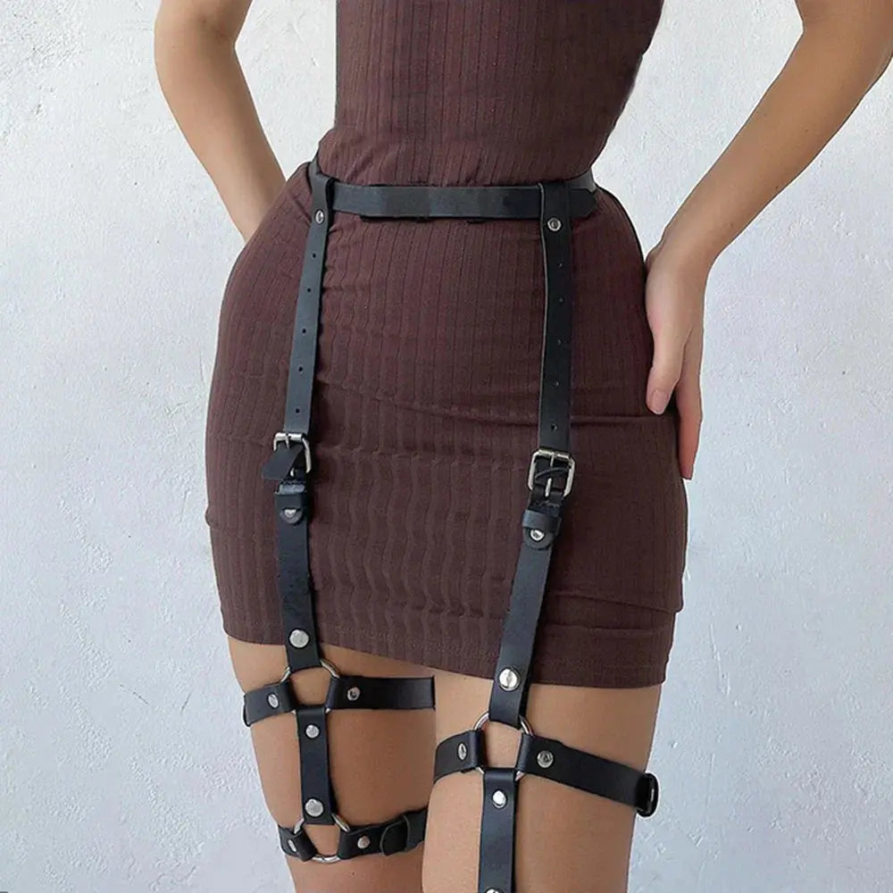 Midnight Temptation Leather Set Lavah Pleasure