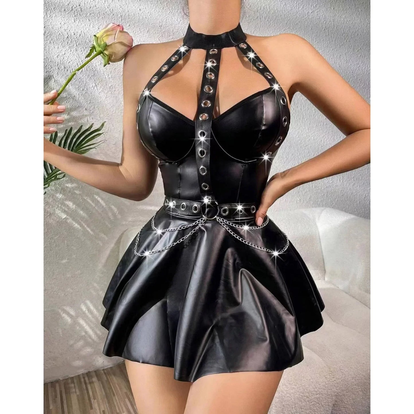Rade Leather Dress Lacy0301