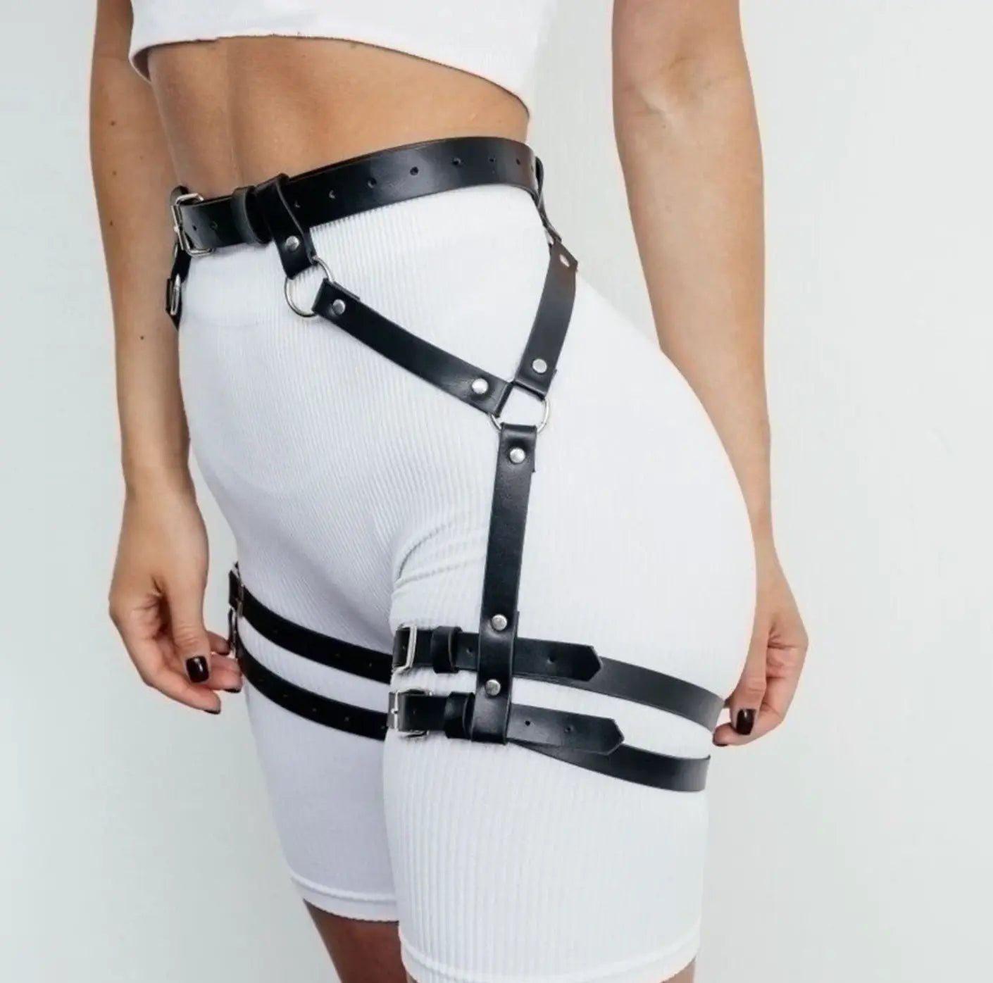 LacyMate™ Croft Leather Garter Lavah Intimates