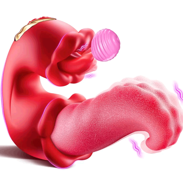 LICKORA X10 Suptruck 4-in-1 Tongue Rose Kiwinet Vibrator Hemiras