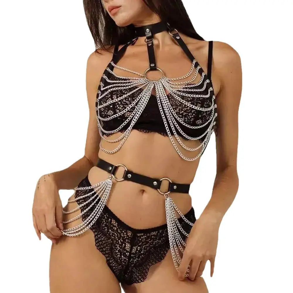 Chain Reaction Leather Set Lavah Pleasure