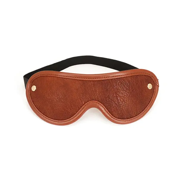 LacyMate™ Brown Leather Eye mask Lavah Intimates