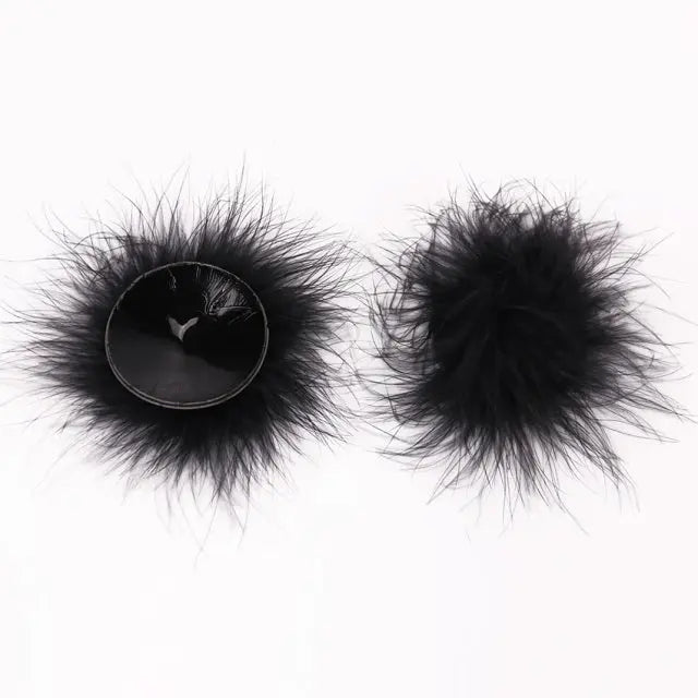 LacyMate™ Faux Fur Pasties Lavah Intimates