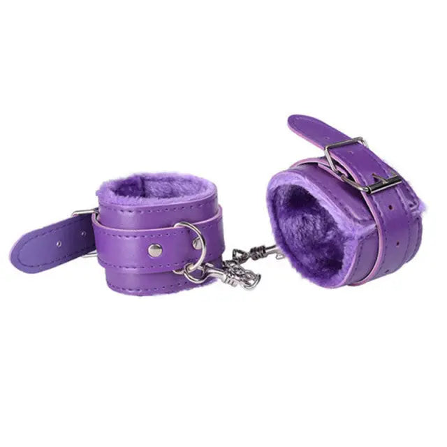 LacyMate™ Leather Handcuffs Lavah Intimates
