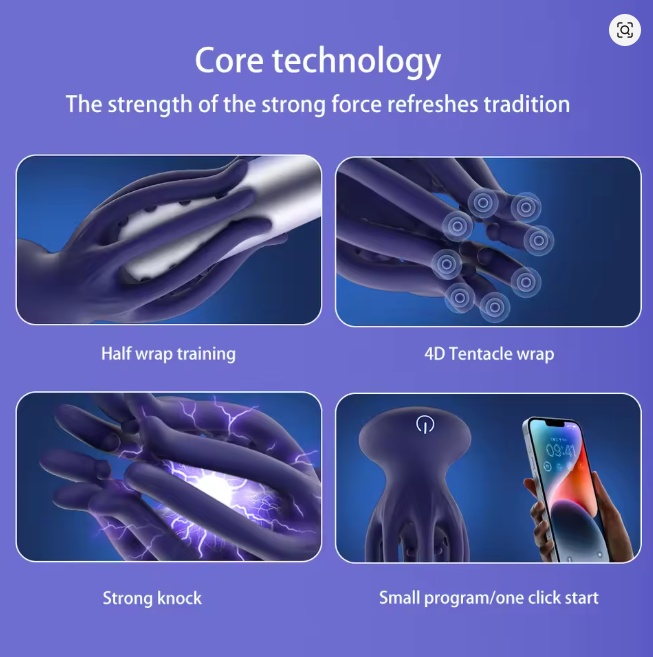 KRAKEN Suptruck™ X10 Unisex 360° Vibrator 32 Massage Beads & 10 Modes