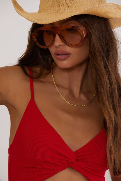 LacyMate™ Annalisa One Piece Red