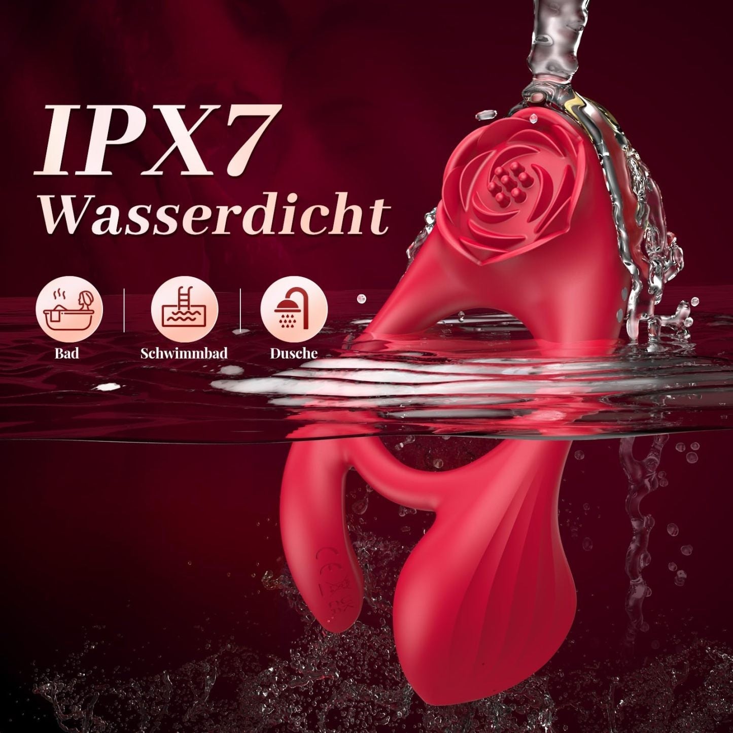 💥2025 New Vibrating Cock Ring🎁-🌹Rose Clitoral Stimulator✨ Nighty