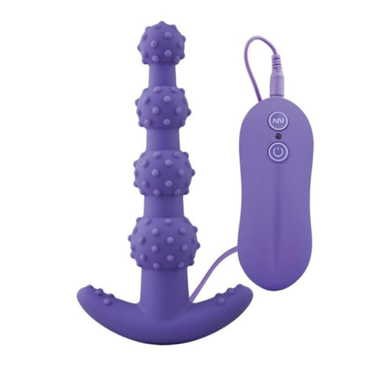 LacyMate™ Beaded and Dotted Silicone Anal Toy 5.71" Long