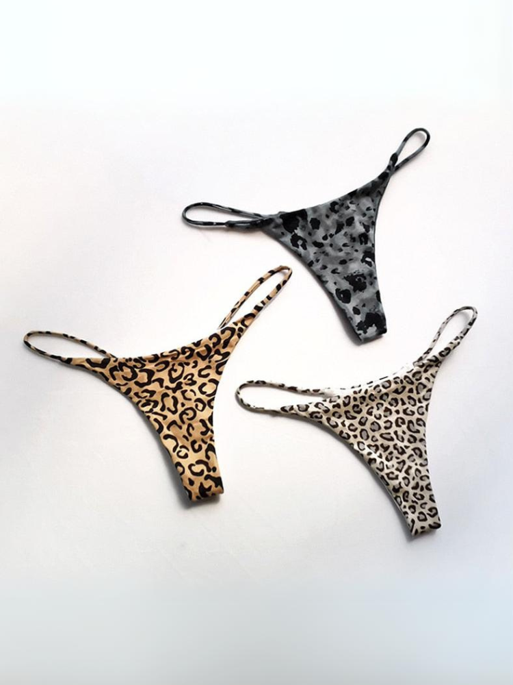 Wild Temptation Leopard Thongs