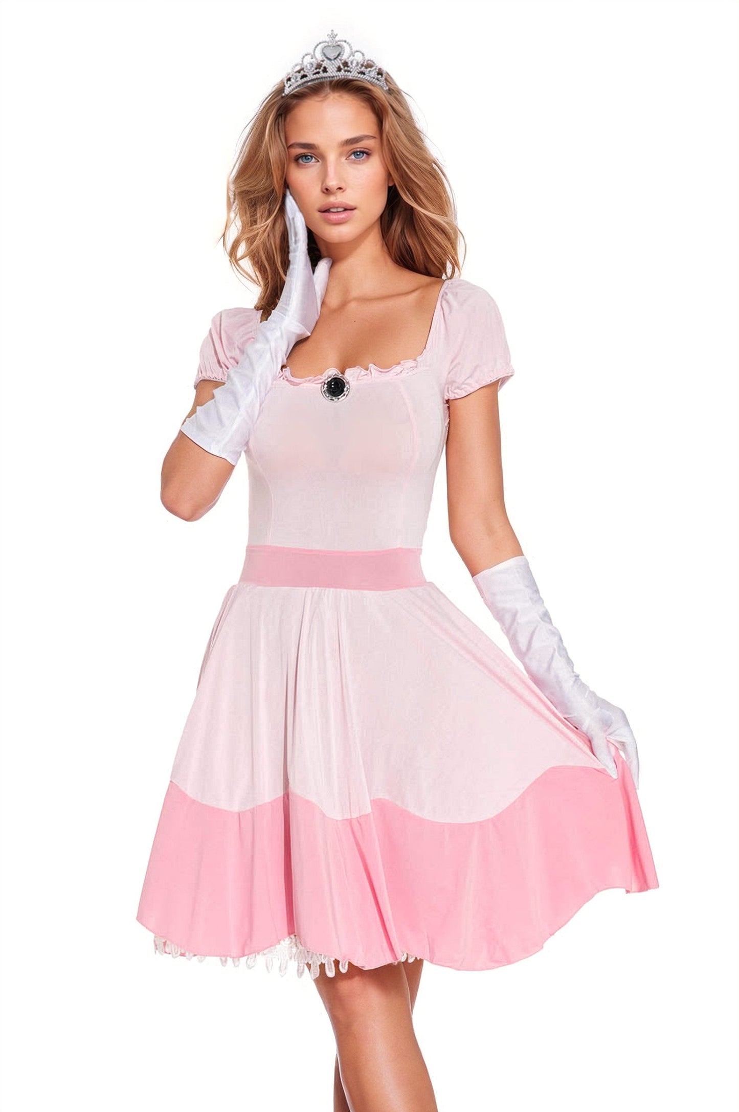 Sexy Peach Princess Costume