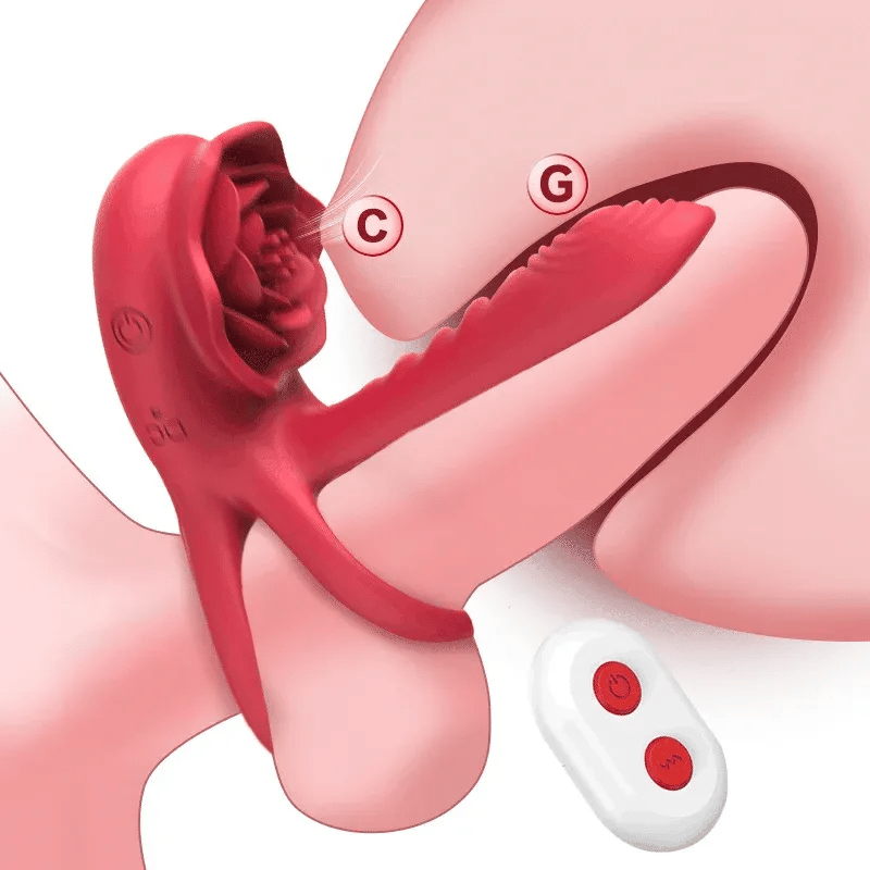 💥2025 New Rose Ring-FLORAX 15° Curve Boost & Bloom Cock Ring-4 in 1 Couple Toy Penis Ring Nighty