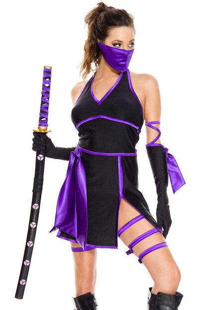 Pretty Purple Ninja Costume Music Legs