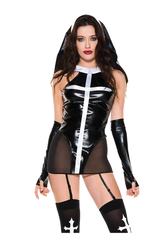 Virtue-Less Nun Costume Music Legs