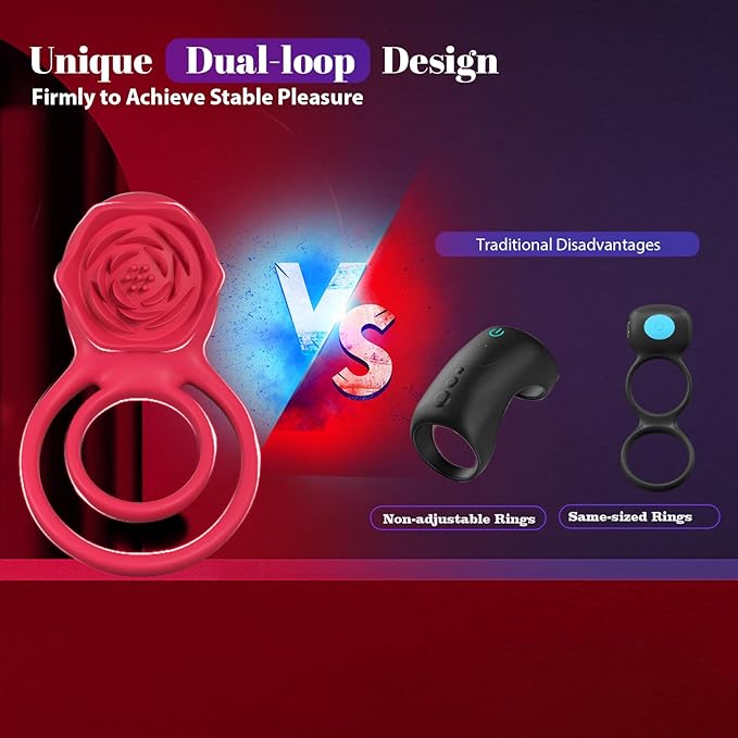 💥 2025 Limited 70% OFF 💦 ROSELINK Suptruck Kiwinet® 3 in 1 Dual Ring Rose Vibrator Hemiras
