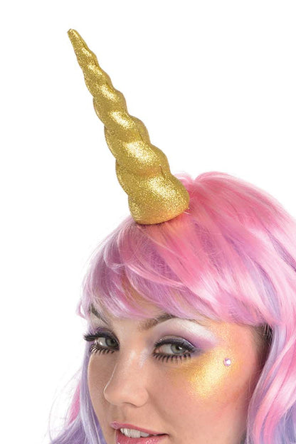 Gold Glitter Unicorn Horn