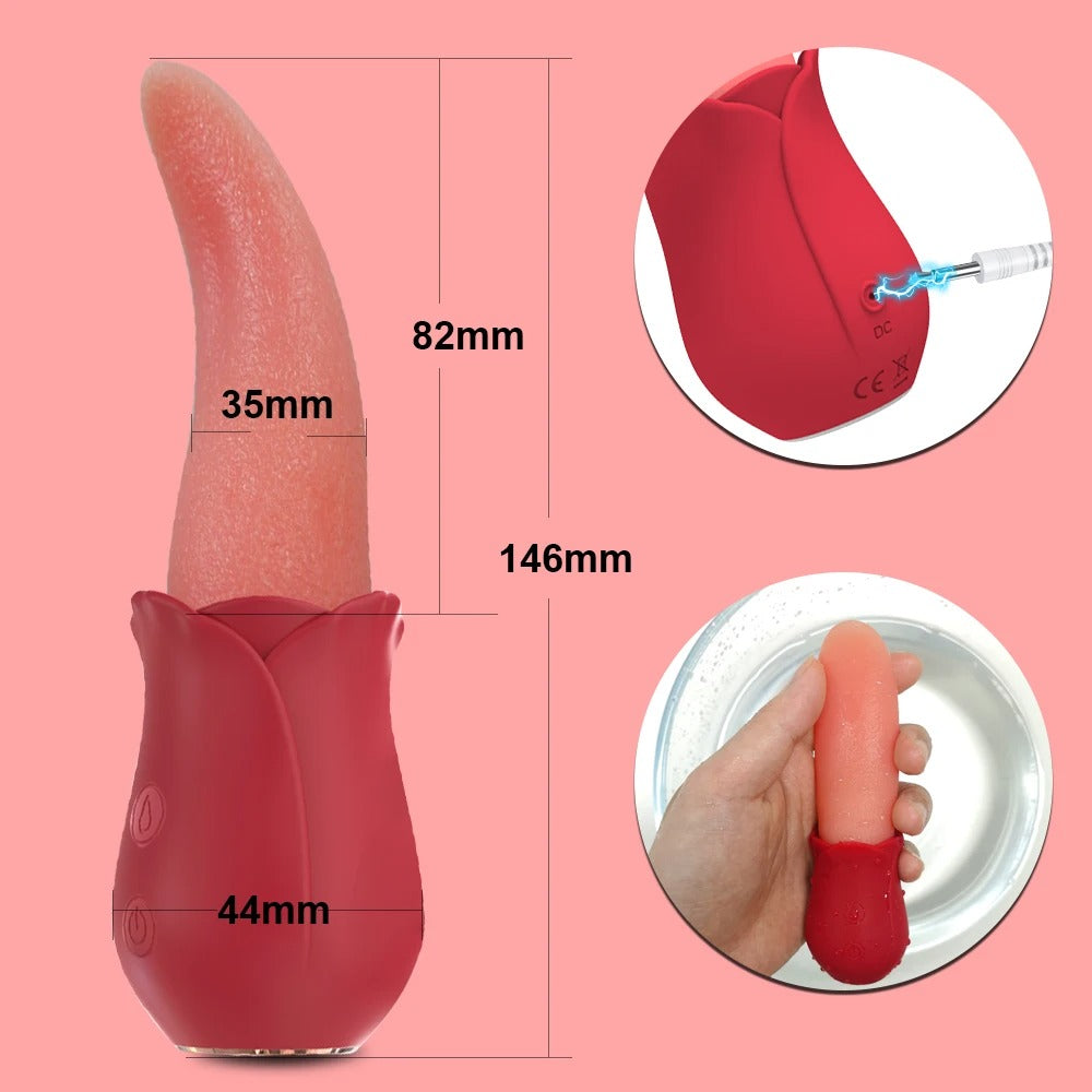 💥2025 New RNipple Vagina -Powerful Tongue Licking Vibrator Nighty