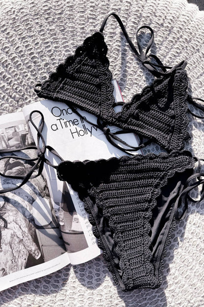 LacyMate™ Soleil Bottom Black Crochet