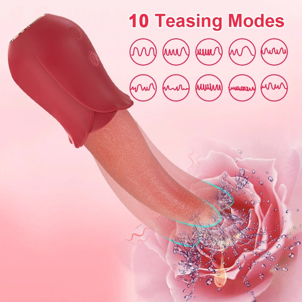 💥2025 New RNipple Vagina -Powerful Tongue Licking Vibrator Nighty