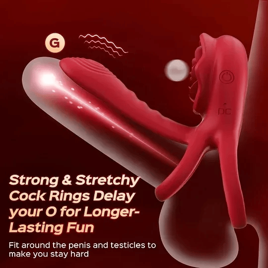 💥2025 New Rose Ring-FLORAX 15° Curve Boost & Bloom Cock Ring-4 in 1 Couple Toy Penis Ring Nighty