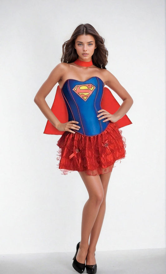 Superheroine Corset Costume Rubie's