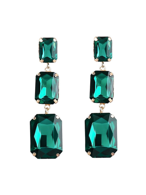 Alcott Crystal Gem Drap Earrings