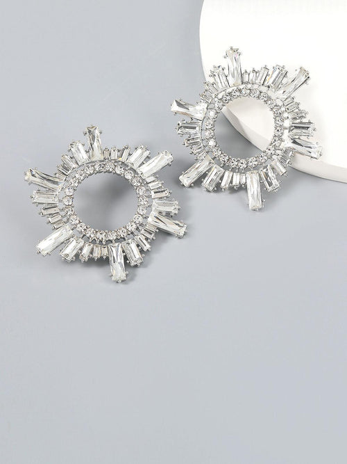 Anisa Crystal Hoop Earrings