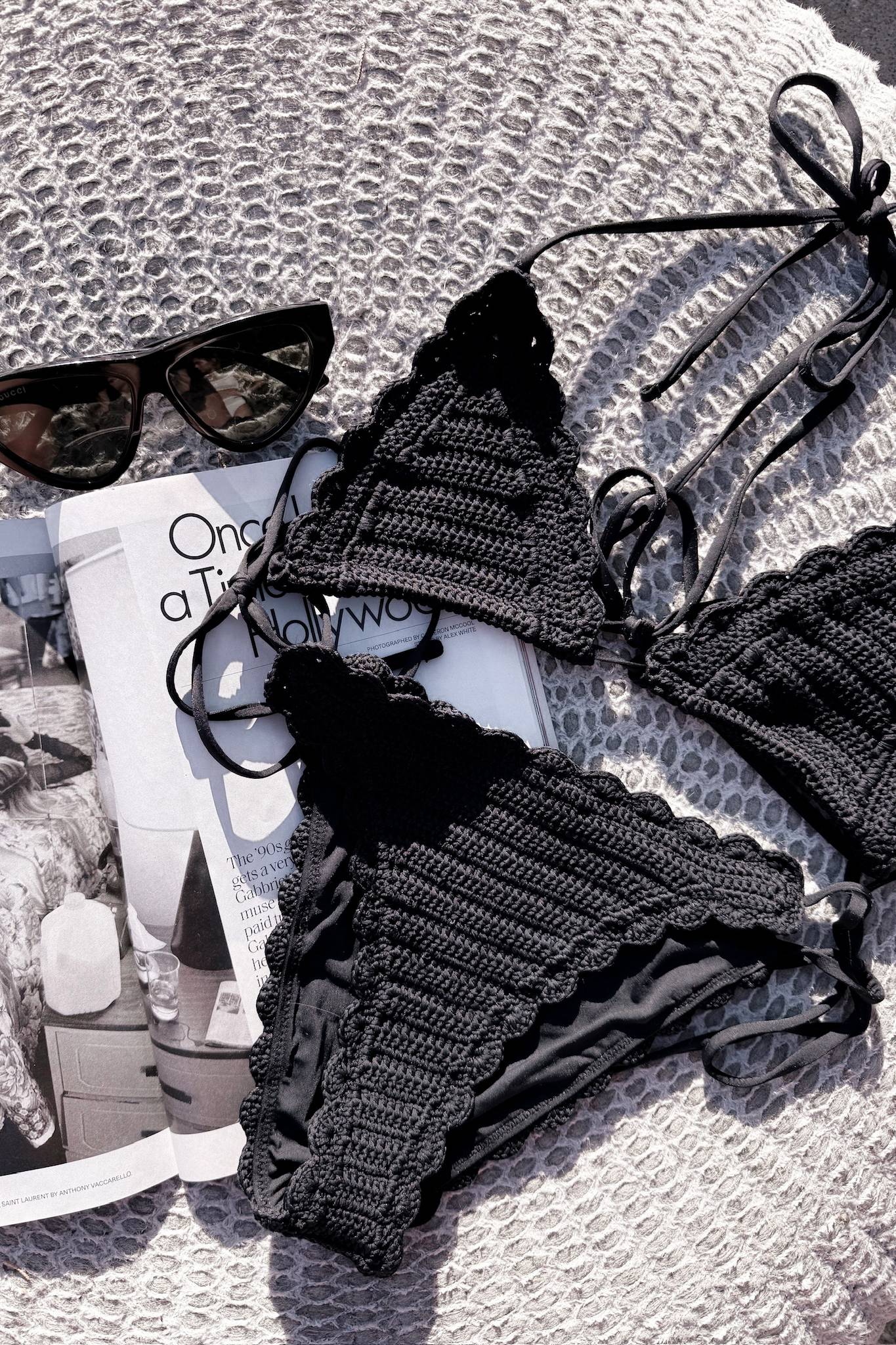 LacyMate™ Winona Top Black Crochet