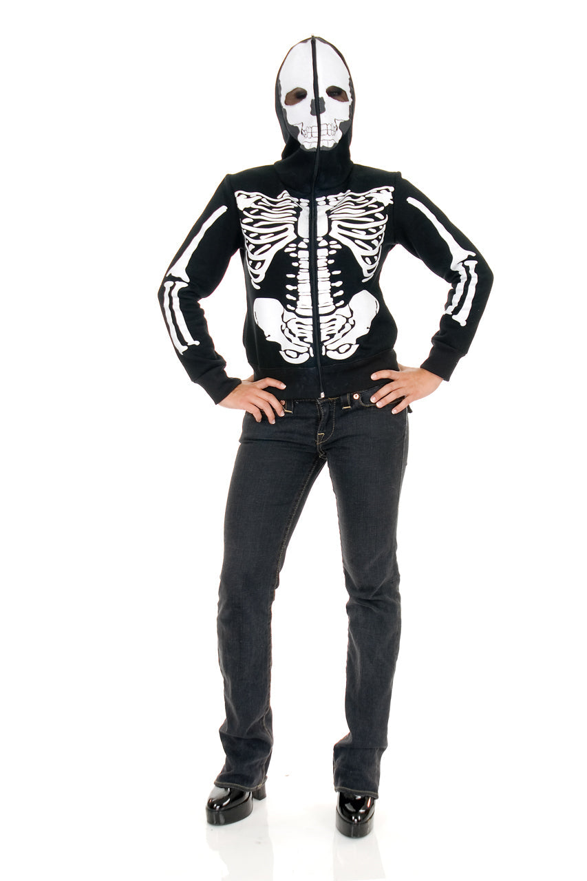 Hooded Skeleton Sweatshirt Charades