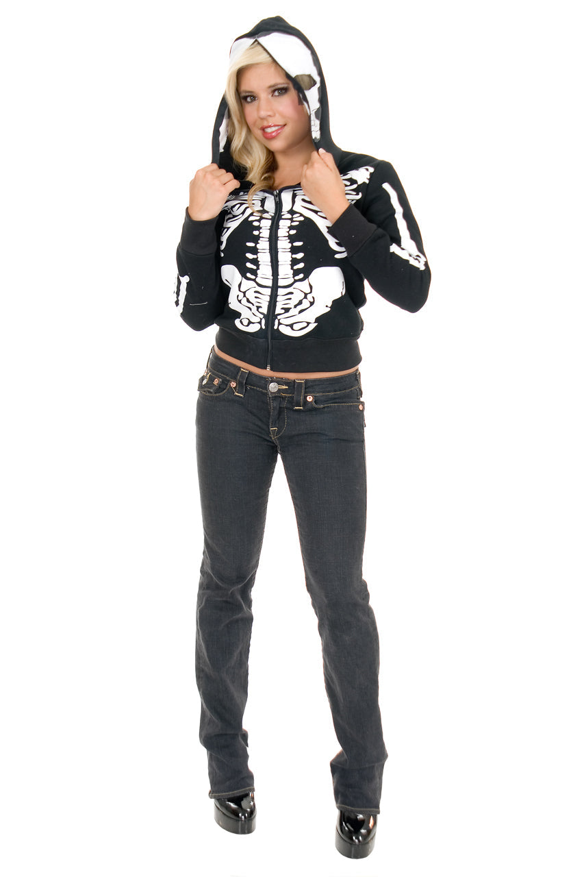 Hooded Skeleton Sweatshirt Charades