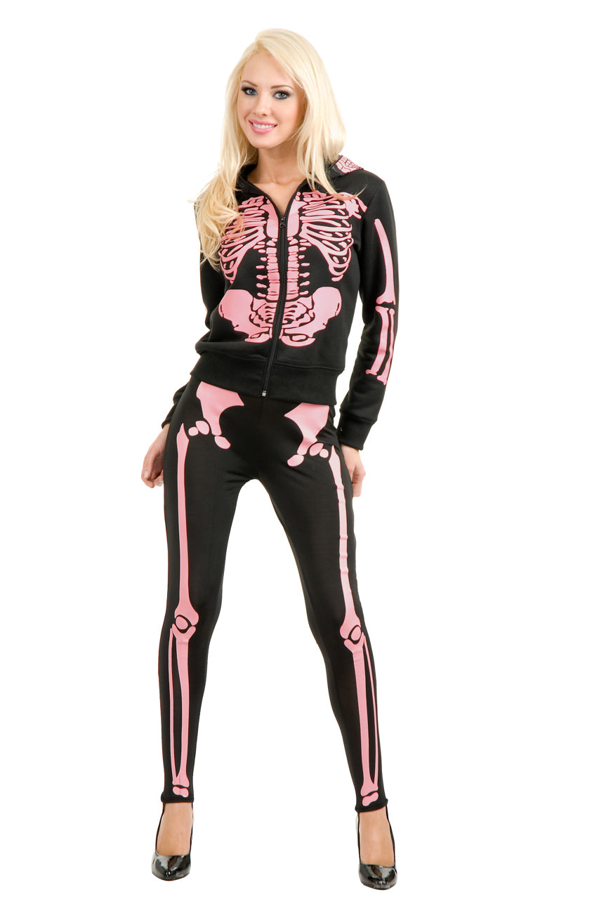 Hooded Skeleton Sweatshirt Charades