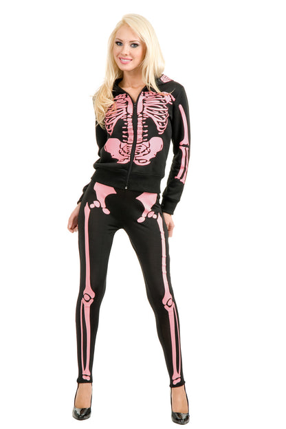 Hooded Skeleton Sweatshirt Charades
