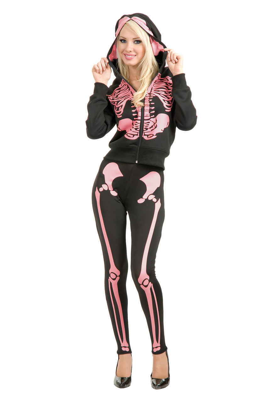 Hooded Skeleton Sweatshirt Charades
