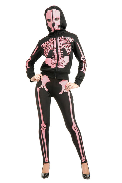 Hooded Skeleton Sweatshirt Charades