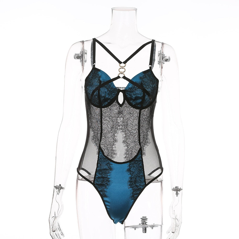 Slow Blues Bodysuit ELLOLACE Official Store