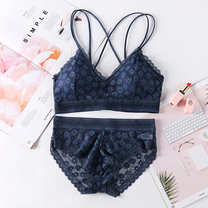 The Flower that Resembles You Bra Sets Fenland Clothes Store