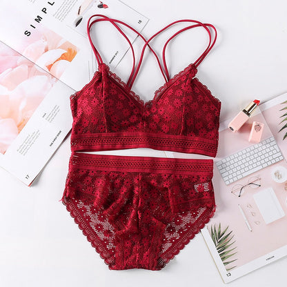 The Flower that Resembles You Bra Sets Fenland Clothes Store