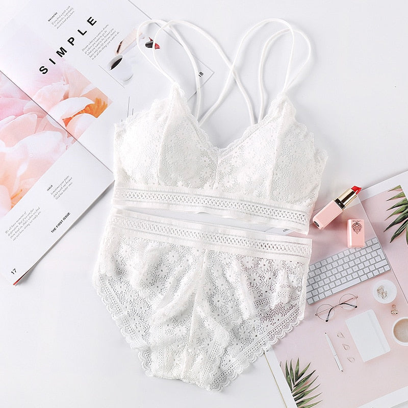 The Flower that Resembles You Bra Sets Fenland Clothes Store