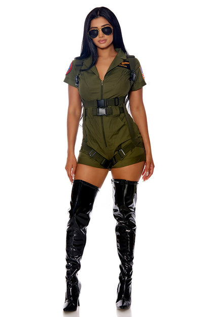 Sexy Flight Suit Costume Forplay