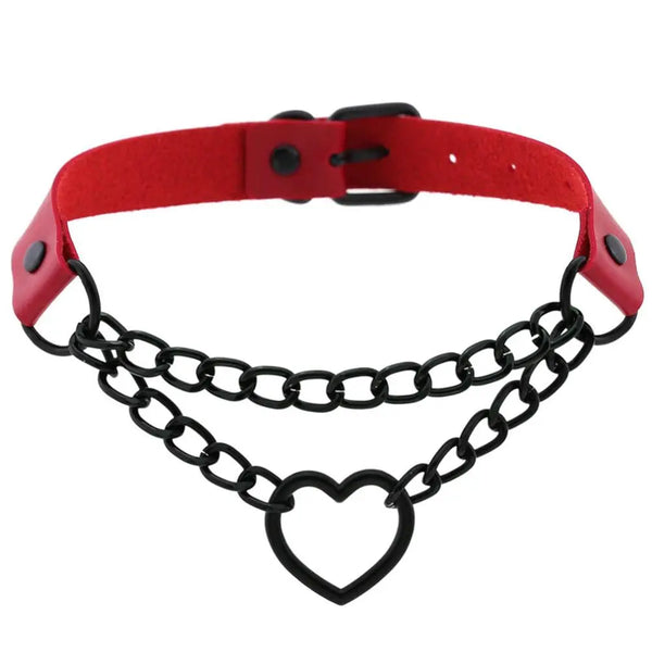 LacyMate™ Black Heart Collar Lavah Intimates