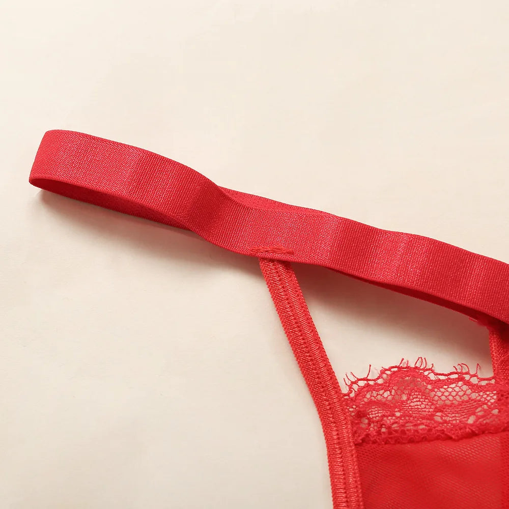 Ellolace Lingerie Set Women's Underwear Set Push up Hollow Out Bra Set Transparent Bralette Erotic Lingerie Female Underwear Set LACYMATE®