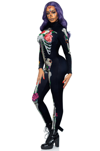 Floral Skeleton Costume Leg Avenue